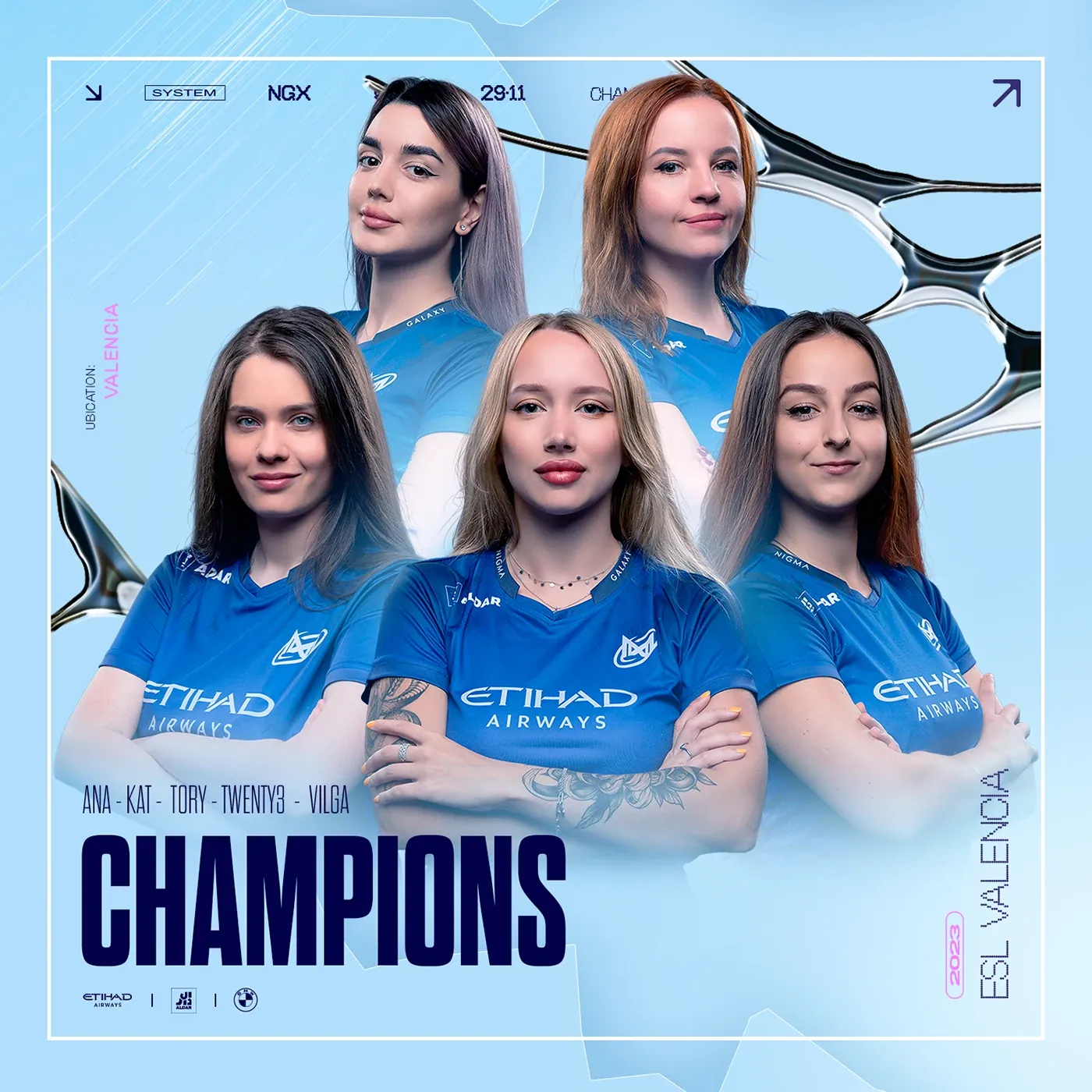 Nigma Galaxy — Special designs for CSGO tournaments · Visakion
