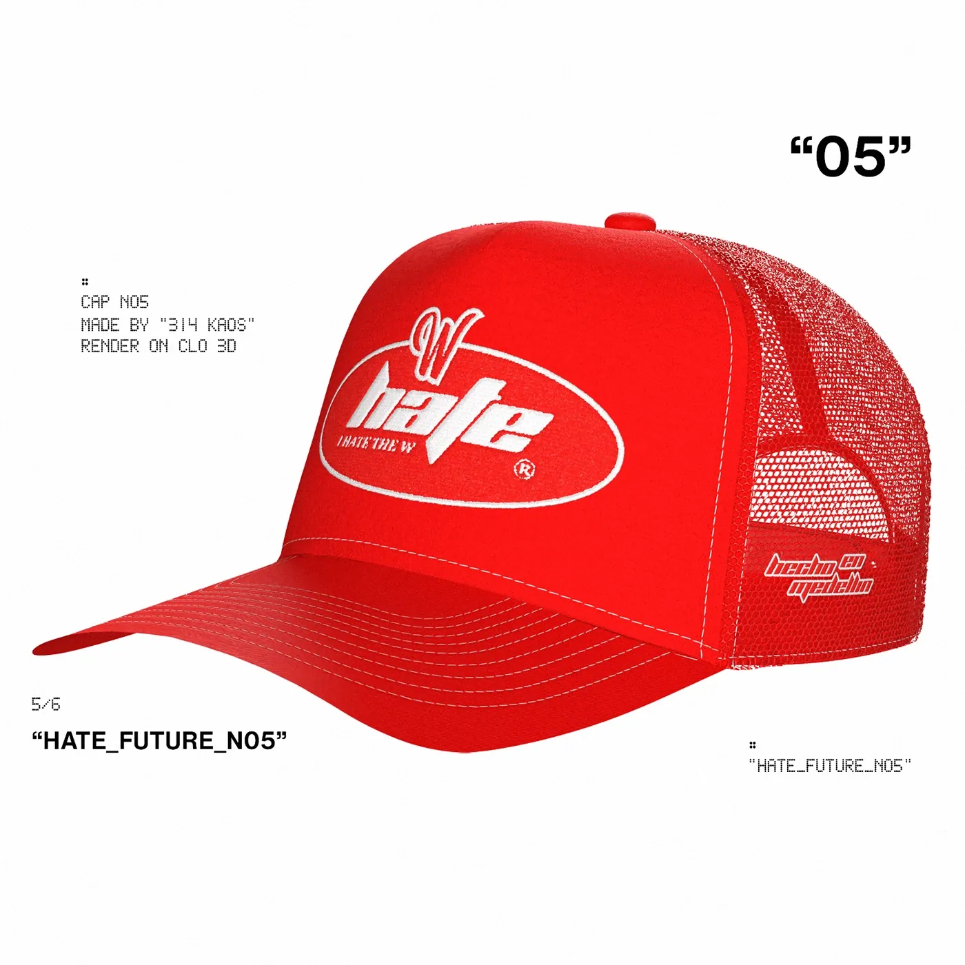 “I Hate the W” Collection — The six caps · Visakion